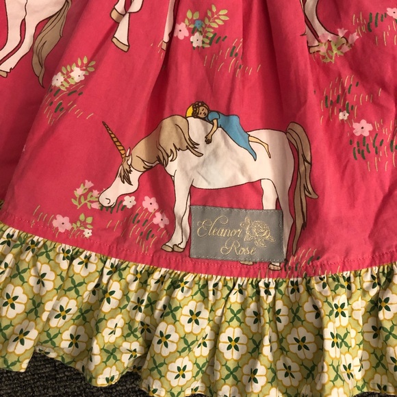 Eleanor Rose Toddler Unicorn Dress - Picture 2 of 5